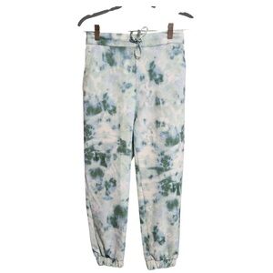 Zara Blue and Green Patterned Joggers - Small